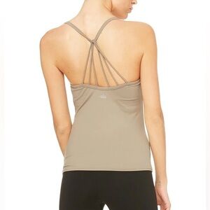 ALO Yoga Beige / brownish Strappy Back Tank